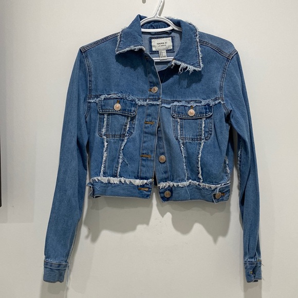 Cropped Blue Jean Jacket - Picture 1 of 1